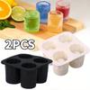 Reusable Whisky Ice Cube Tray Food Grade Ice Cup Tray Maker Kitchen Bar Accessories Cake Dessert Mousse Moulds Baking Supplies