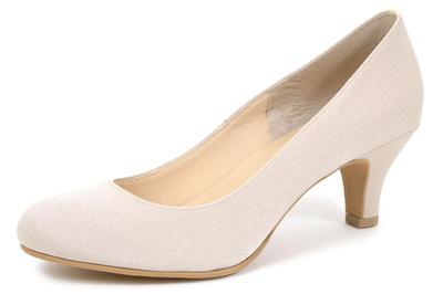 Туфли-лодочки делового стиля, сделаны в Японии, водоотталкивающий атласный материал, круглый носок, бежевый [Akiriko], 25,5 см