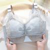 Adjustable Underwear Female Poly Support Anti-sagging Large Breasts Show Small Thin Without Steel Ring Lace Bra