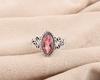 Натуральный розовый турмалин драгоценный камень 925 стерлинговое серебро ювелирные изделия ручной работы женское кольцо PR-1-2
