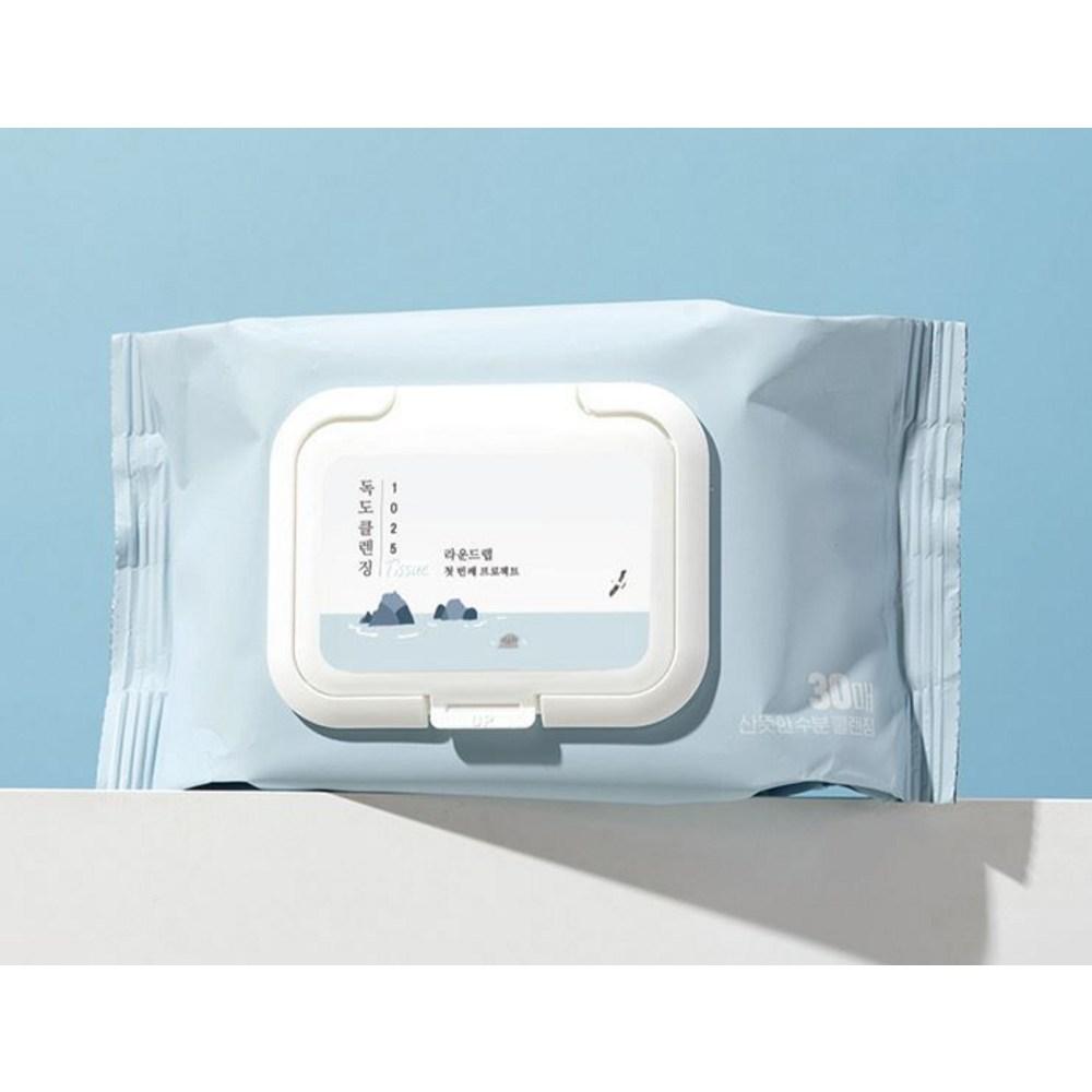 ROUND LAB 1025 Dokdo Cleansing Tissue, 30 Sheets, 6 Pcs.