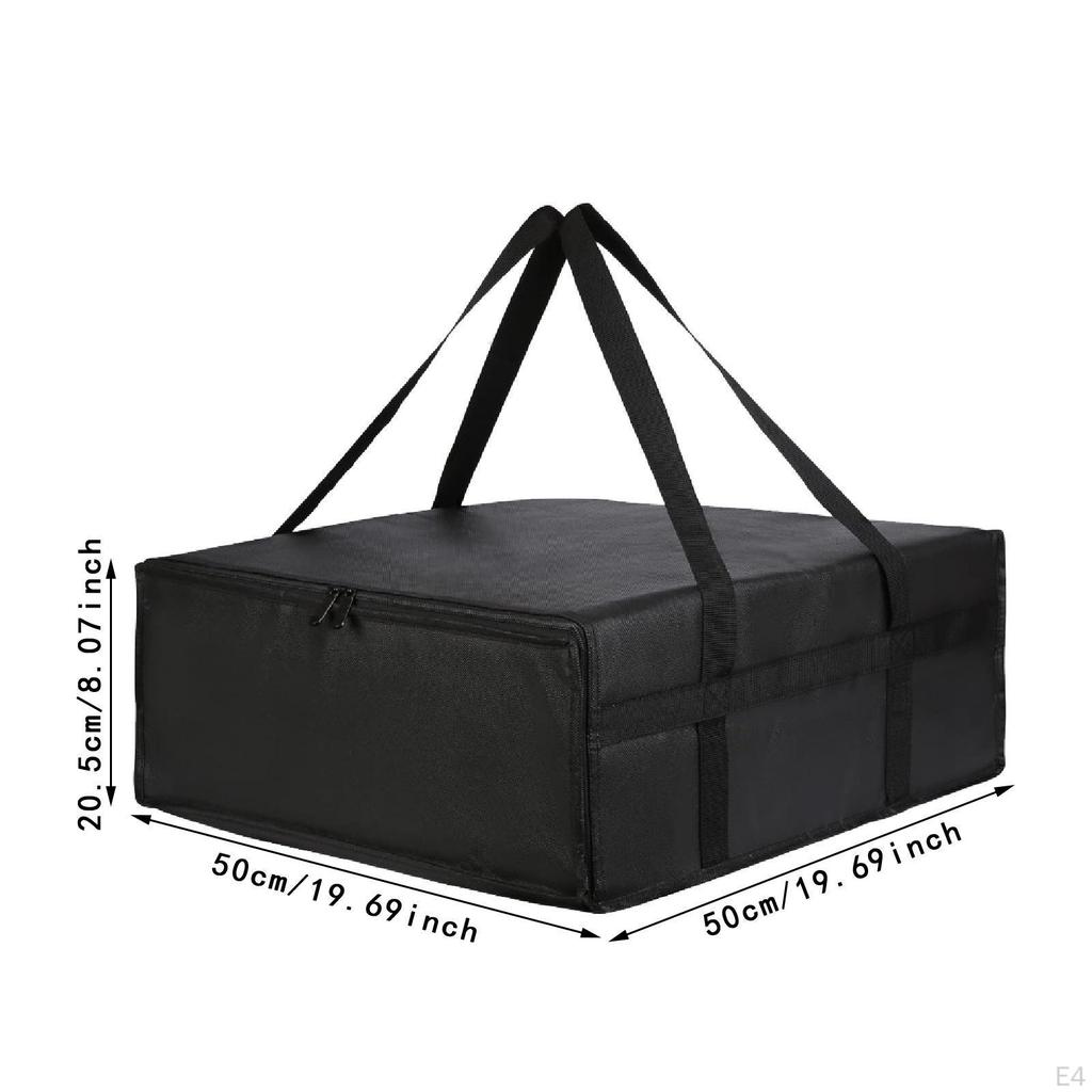 Теплоизоляционный чехол для пиццы, чехол для переноски, легко моется, с двойными ручками, тяжелый