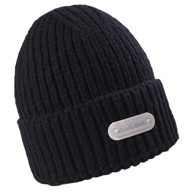 Women's New Winter Knitted Hat Korean Style Versatile Loose Thick Needle Windproof Ear Protection Wool Hat Men