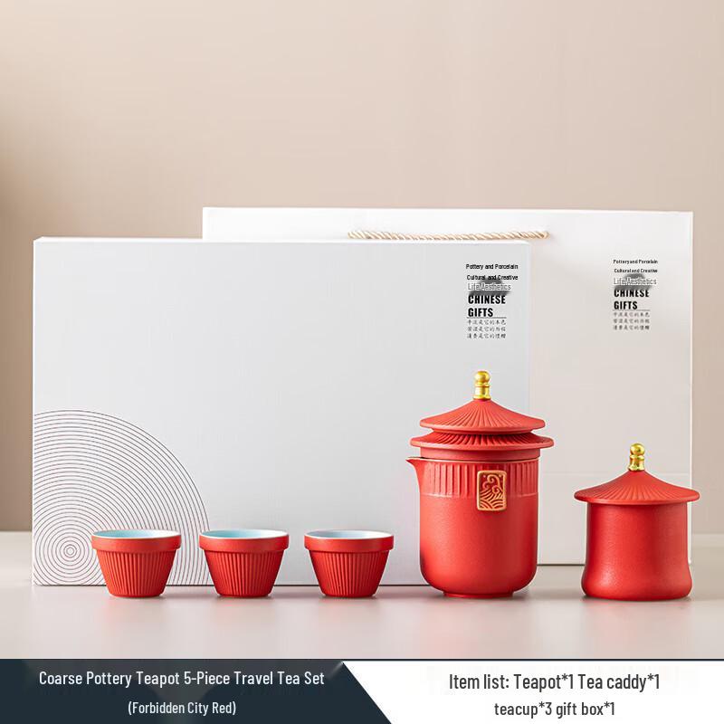 SHIJIANA Palace Style Portable Travel Tea Set