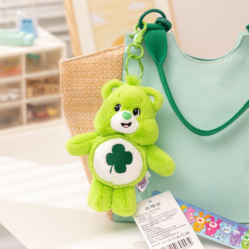 Оригинальный брелок-подвеска Care Bears Love Bear с функцией звонка, плюшевая игрушка