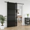 Sliding Door 102.5 x 205 cm Laminated Glass and Aluminum