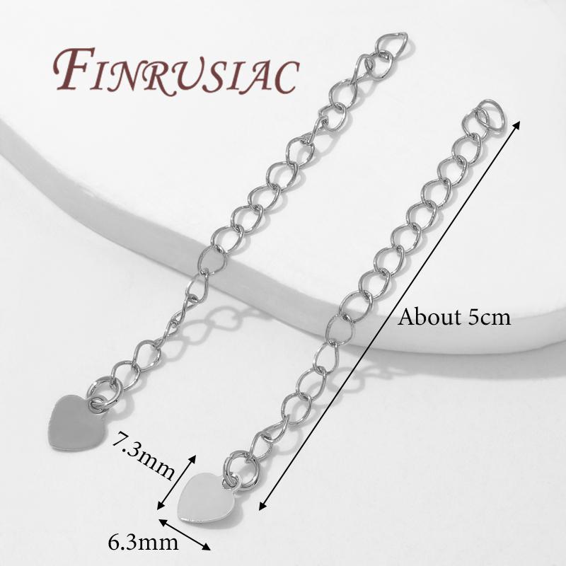 10-20pcs 18K Gold Plated 5cm Extension Chain For Jewelry Making,Necklace Extender,DIY Connectors For Bracelets Accessories