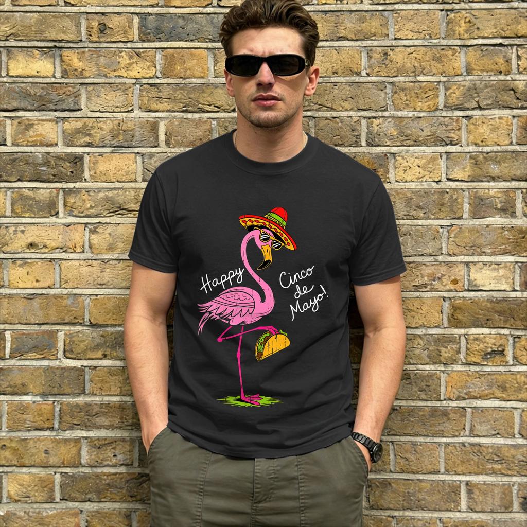 Unisexs Cinco De Mayo T Shirt Taco Cotton Clothes Amazing Short Sleeve Crewneck Tees Classic TShirt