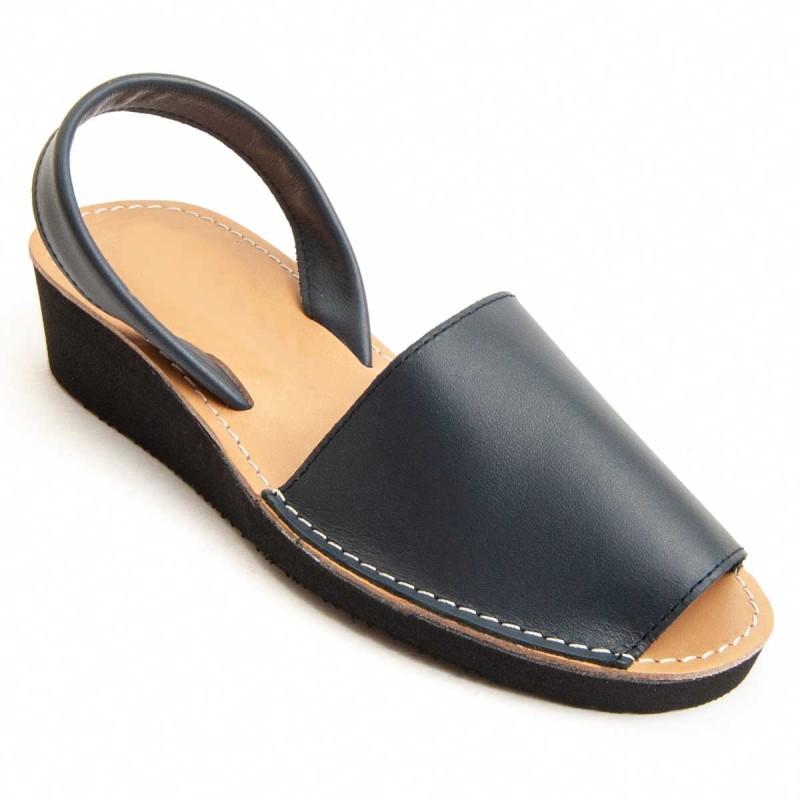 Sandalia De Piel Para Mujer.  Purapiel  Ibisc24  95719