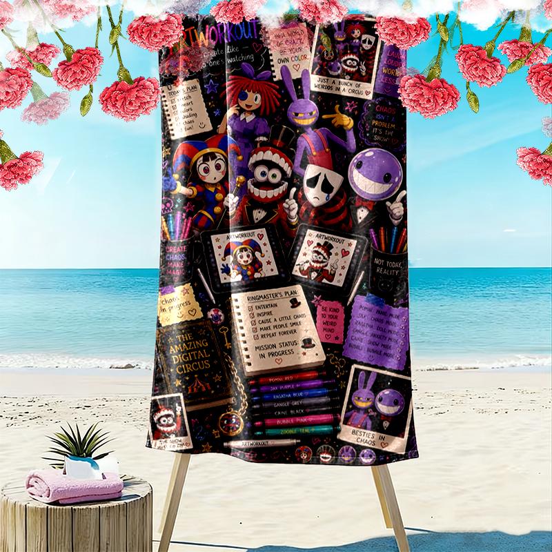 The Amazing Digital Circus Beach Towel, A Must-have for Any Perfect Trip, Perfect Birthday, Holiday Gift For Family and Friends