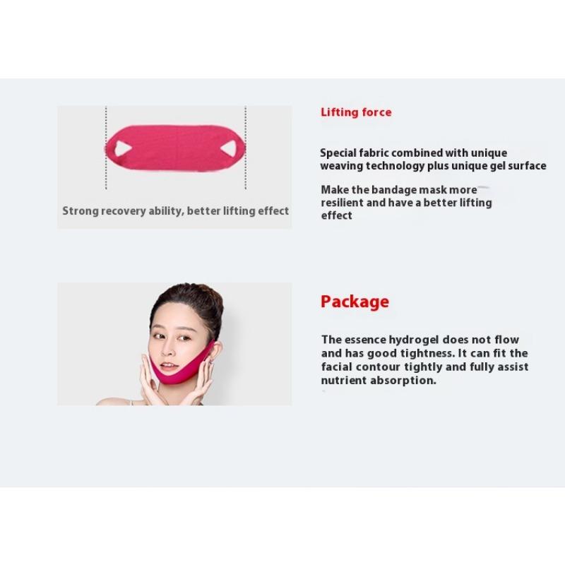 Rejuvenating Red Bandage Lift Mask Hydrating and Moisturizing V-shaped Face Tightening Masseter Face