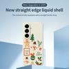 For Samsung Galaxy A56 5G Case Christmas Snowman Pattern Printing Straight Edge TPU Phone Back Cover