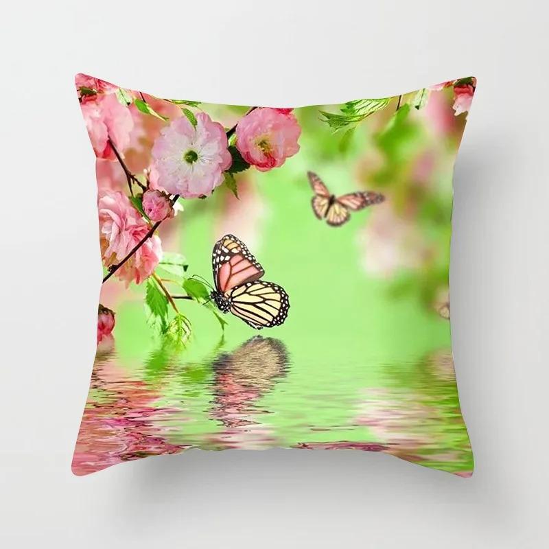 Офис Гостиная Дом Наволочка Бабочка Узор Наволочка Автомобиль Украшения