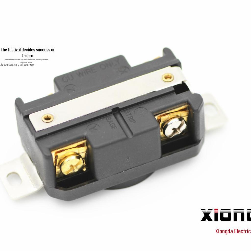 XIONGDA 30A 260V-450V American-Style Industrial Power Socket (4-Hole)