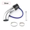 Universal Alumimum 3'' 75mm Car Cold Air Intake System Turbo Induction Pipe Tube Silver Black Red Color