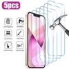 5pcs Protective Glass On For Iphone 14 13 12 11 Pro Max Xs Xr Mini Screen Protector Tempered Glass For Iphone 15 Plus Glass