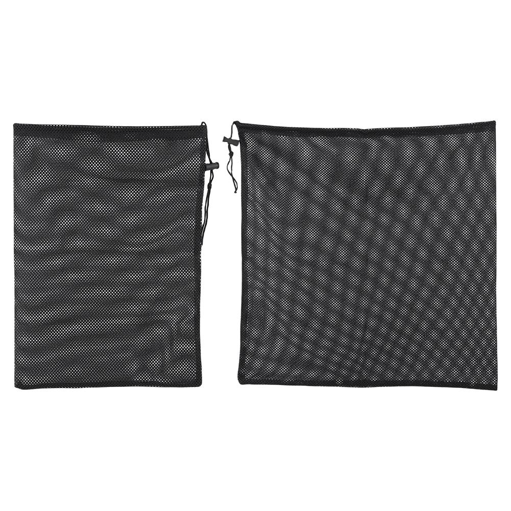 Сетчатый мешок для фильтра прудового насоса с кулиской, черный мешок для фильтрующих материалов, чехол для прудового фильтра для насосов водопада, аквариум