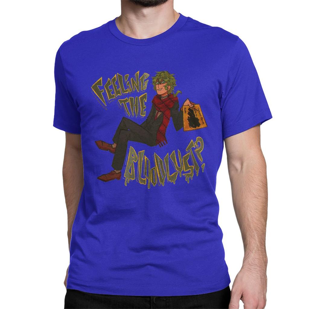 Футболка Midori Feeling The Bloodlust YTTD Футболки из чистого хлопка с коротким рукавом Your Turn To Die Аниме Игра Футболка Одежда с принтом