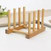 Kitchen Dish Drain Rack Dinnerware Storage Organizer Tray Plate Drying Shelf Wooden Book Cups Display Stand Drainer Holders