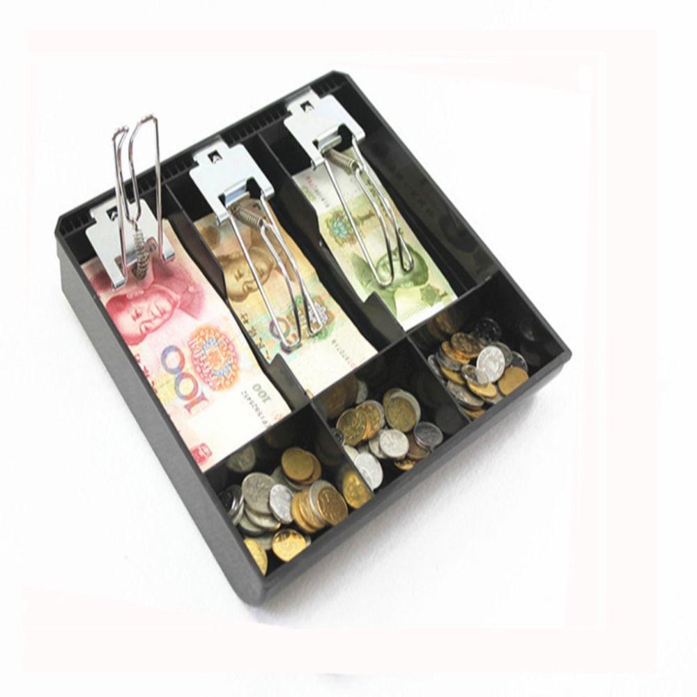 Counter Case 3/4/5compartments Store Coin Drawer box Cash Drawer Tray Cash Register Box Cashier Box