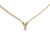 [Использовано] Звездные украшения/Звездные украшения K18 Diamond Initial: Y-образное ожерелье [g397-35]
