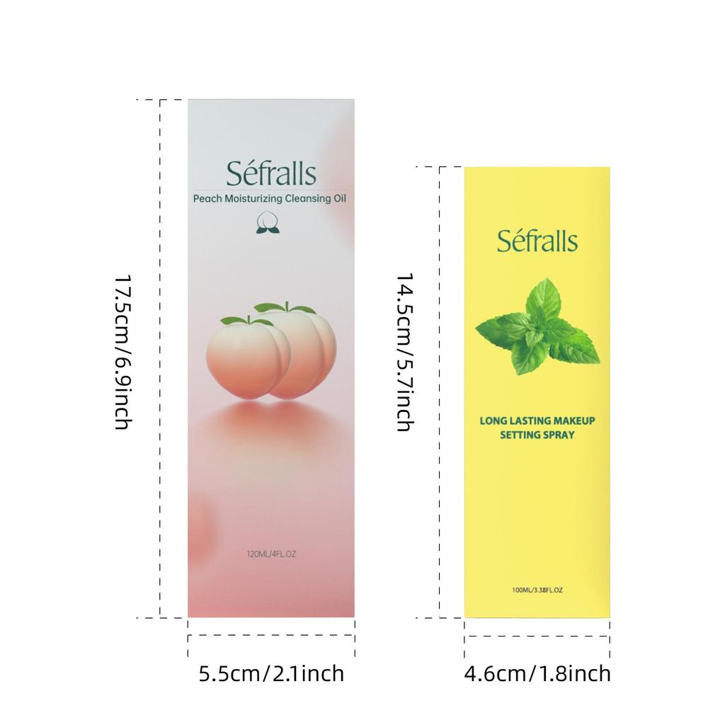 Séfralls спрей для макияжа + набор для снятия макияжа 2 шт./набор основных косметических средств, которые можно использовать до и после нанесения макияжа