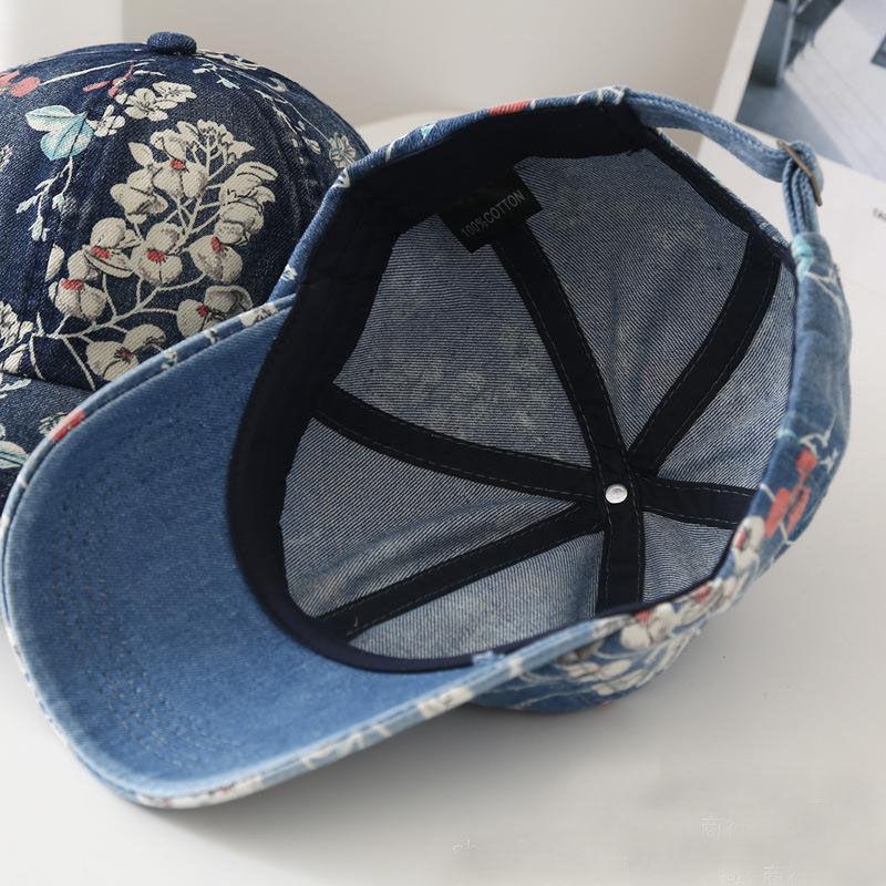 Ковбойская шляпа женская весенне-осенняя модная бейсболка с принтом мягкая кепка