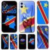 Чехол для телефона с флагом Демократической Республики Конго для iPhone 5s 2020se 6s 7 8 plus x 10 XR XS 11 12 13 mini pro MAX, черная задняя крышка из ТПУ