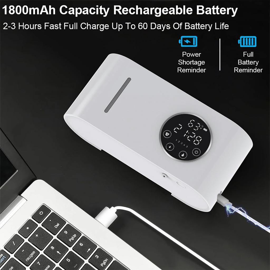 Touchless Automatic Soap Dispenser USB Rechargeable Motion Sensor Wall Mounted Suitable for Bathroom Kitchen Hotel