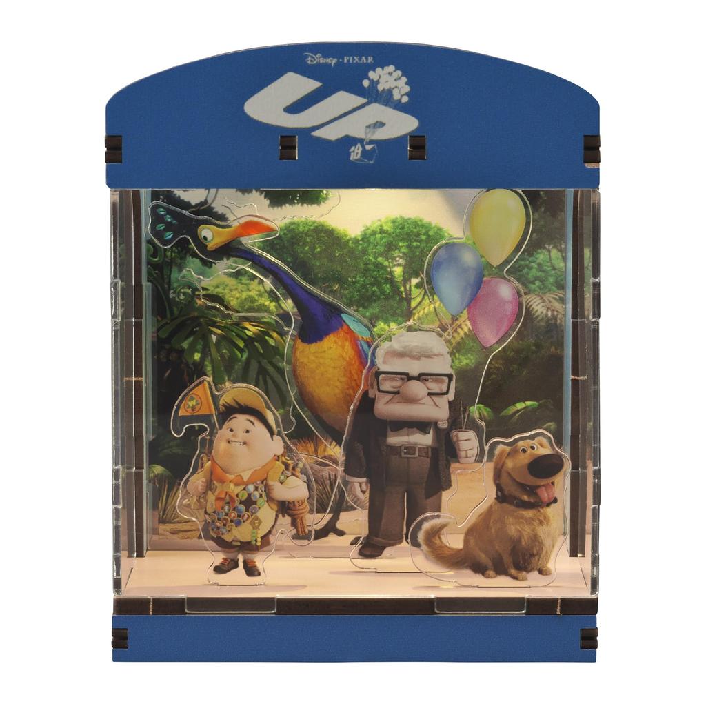Yanoman HAKOBEYA Interior Kit Disney Up Flying Assembly Required Includes LED Light Unit Mini Interior Decor Finished Size x x Light-Up - (Carl