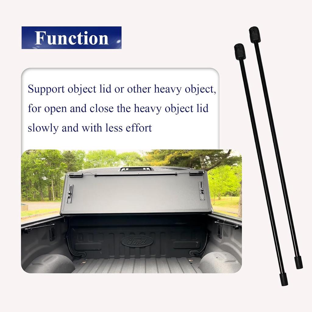 2 Pcs 281S0001 Replacement Prop Rod, For 10Mm Ball-Stud, Universal Rear Tonneau Cover Lid Lift Supports, Fit For BAK Hard Tri-Fold Pickup/Truck Bed,