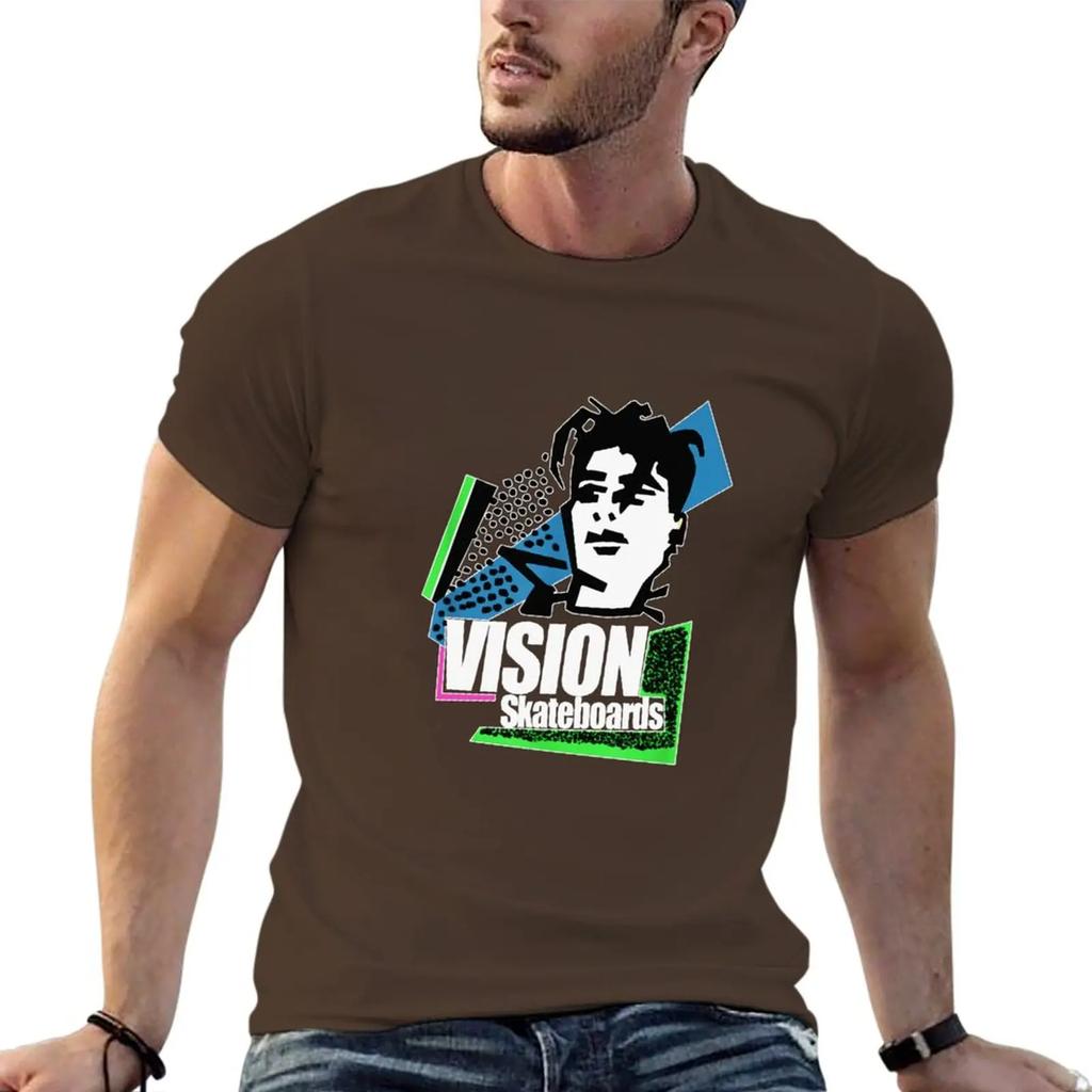 Nice Vision Skateboard Mark Gonzales Black T-Shirt vintage t shirt summer top plain t shirts