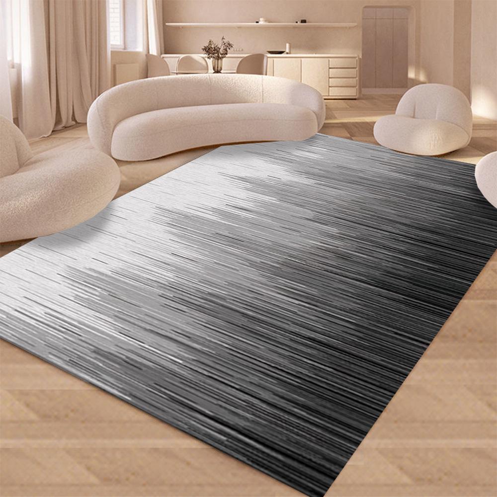 Modern Abstract Design Area Rug Non Shedding Soft Carpet for Living Room Bedroom Kitchen Doormat NonSlip Flannel Floor Mat