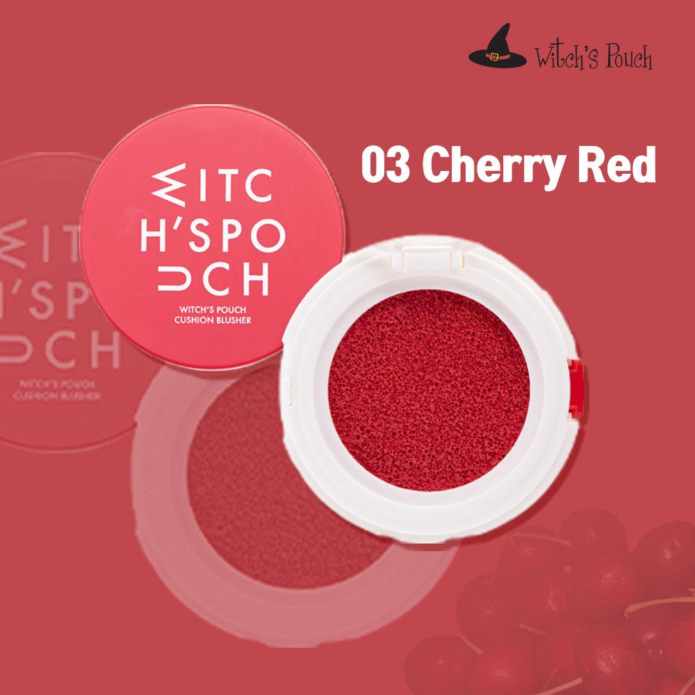 Witch's Pouch Blush Cushion Korean Makeup Cheek Toneup Facial Cushion Blusher Moisturizing Color Correction Flawless Coverage