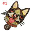 1Pc Sew Big Dog Head Embroidery Patch Embroidered Applique Animal Patches For Clothes Coat Hound Appl