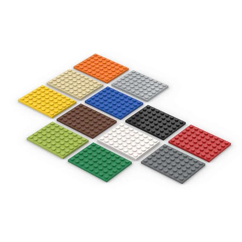 10 шт. 3036 Строительные блоки 6×8 Точек Базовые пластины MOC Отдельные детали Совместимые кубики DIY Сборные игрушки Подарок для детей
