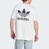 Adidas Футболка с круглым вырезом и логотипом-трилистником Originals American Retro для мужчин, белая IM4513