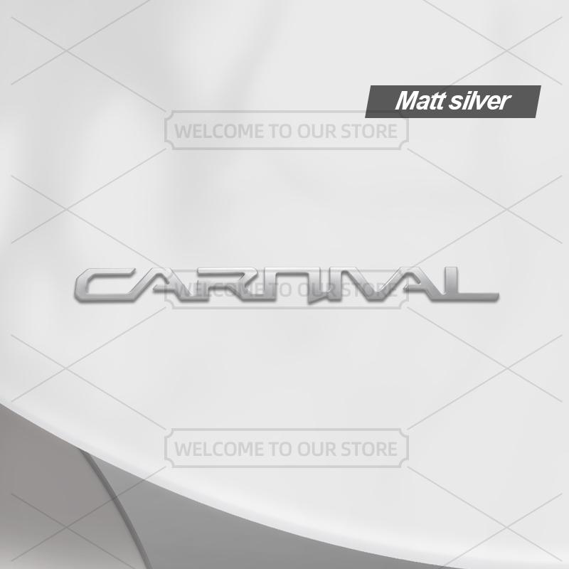 AABJD1 Car 3D Metal For KIA Carnival KA4 Hybrid GT Line Body Emblem Badge Decals Auto Tail Sticker Decorative Accessories