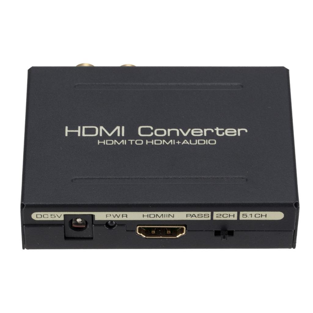 Video Adapters HDMI-Compatible Audio Extractor Converter HD+ Audio ( SPDIF + RCA L/R Stereo ) for Fire Stick Xbox PS5 Support 3D HDCP2.2 18Gpbs