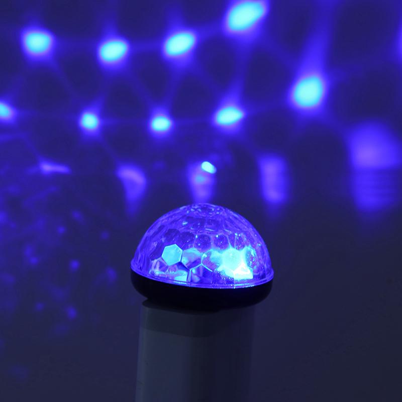 1X Автомобильный USB RGB Мини Интерьер Атмосфера Неоновый Свет Цветная Музыка Светодиодный Декор Лампа