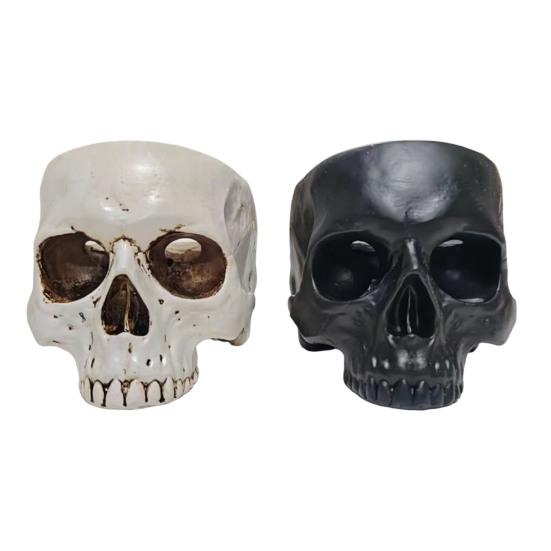 Подсвечник в виде плачущего черепа на Хэллоуин, готическая фигурка из смолы в виде плачущего черепа, подставка для свечей
