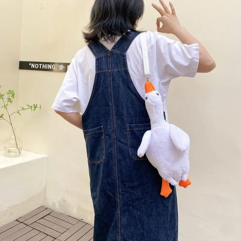 Doll Duck Mobile Phone Bag New Autumn Women Cartoon Cute Shoulder Bag Fashion Net Red Goose Crossbody Bag