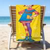 Custom Name Ultrasoft Beach Towel With Pippi Themeideal For Pool Camping Diving Perfect Travel Essential Vibrant Beach Towel