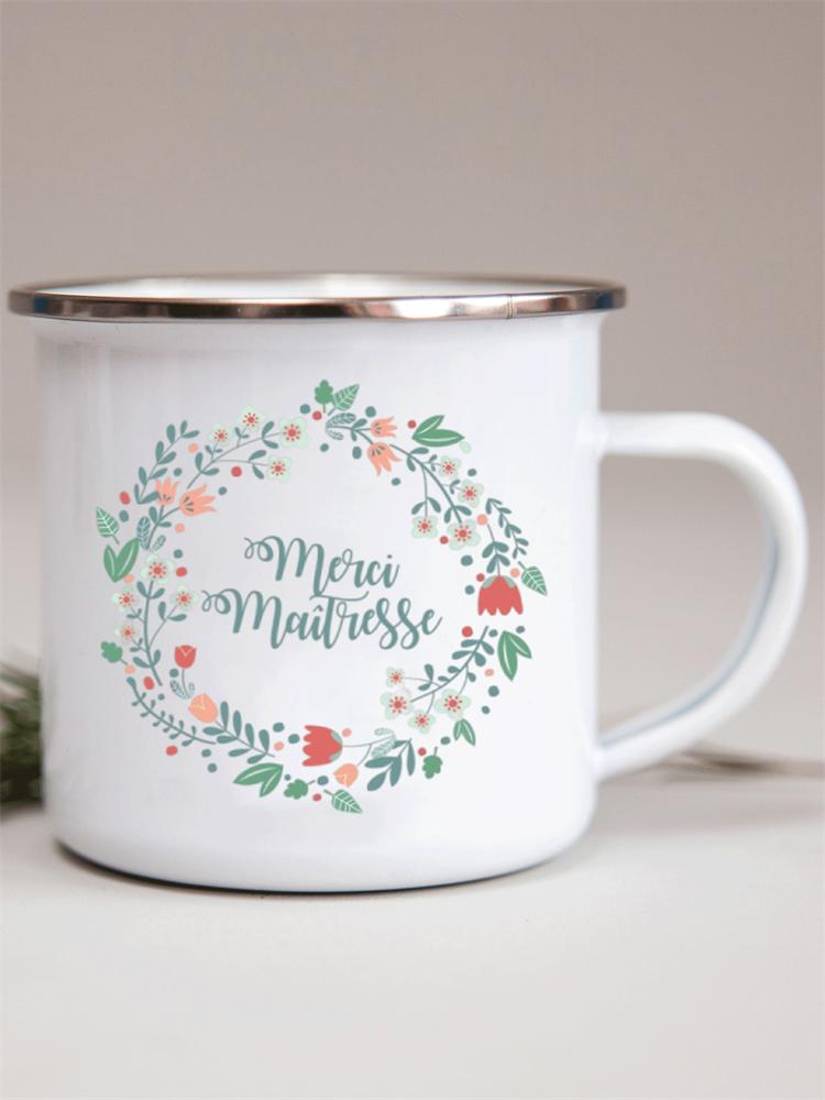 Французские цветочные эмалевые кружки с принтом креативные кружки для кофе кружка для молока вина пива напитка сока школьная ручка для дома посуда для питья подарки учителю