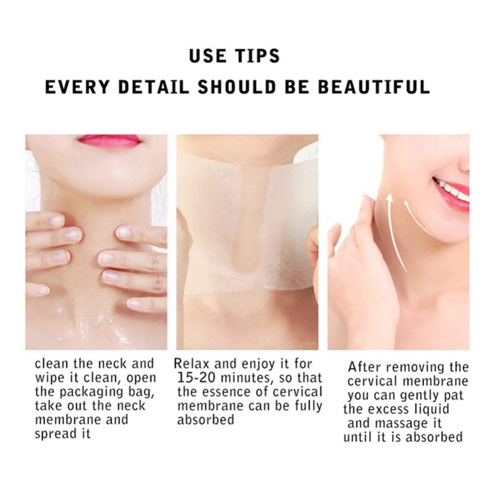 Козье молоко гексапептид шейные патчи маски мембрана увлажняющий отбеливающий коллаген против морщин антивозрастной лифтинг упругость