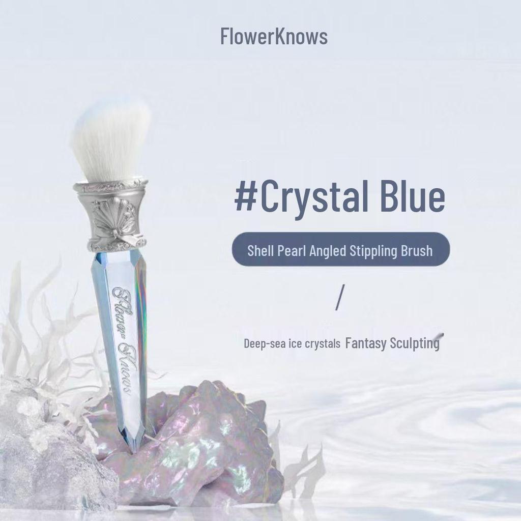 Flower Knows Pearl Satin Blush, Lip Glaze, Eyeshadow, Highlighter, Under-eye Pen, Perfume, Color Correcting Emulsion.