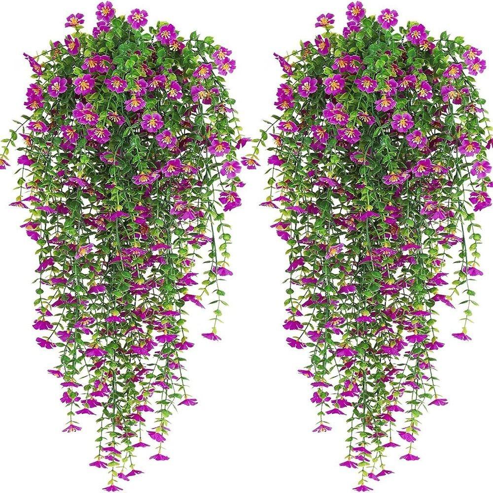 Шелк Искусственный Подвесной Цветок Разноцветный Имитация Растений Лиана Свадебные Сувениры