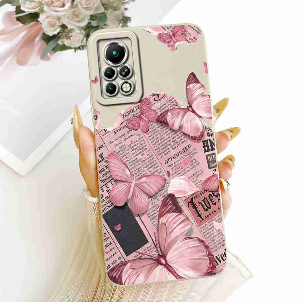 Phone Case For Infinix Note 11 Pro X697 Butterfly Shockproof Case For Infinix Note11 Note 11 Pro Soft Silicone Back Cover 6.95"
