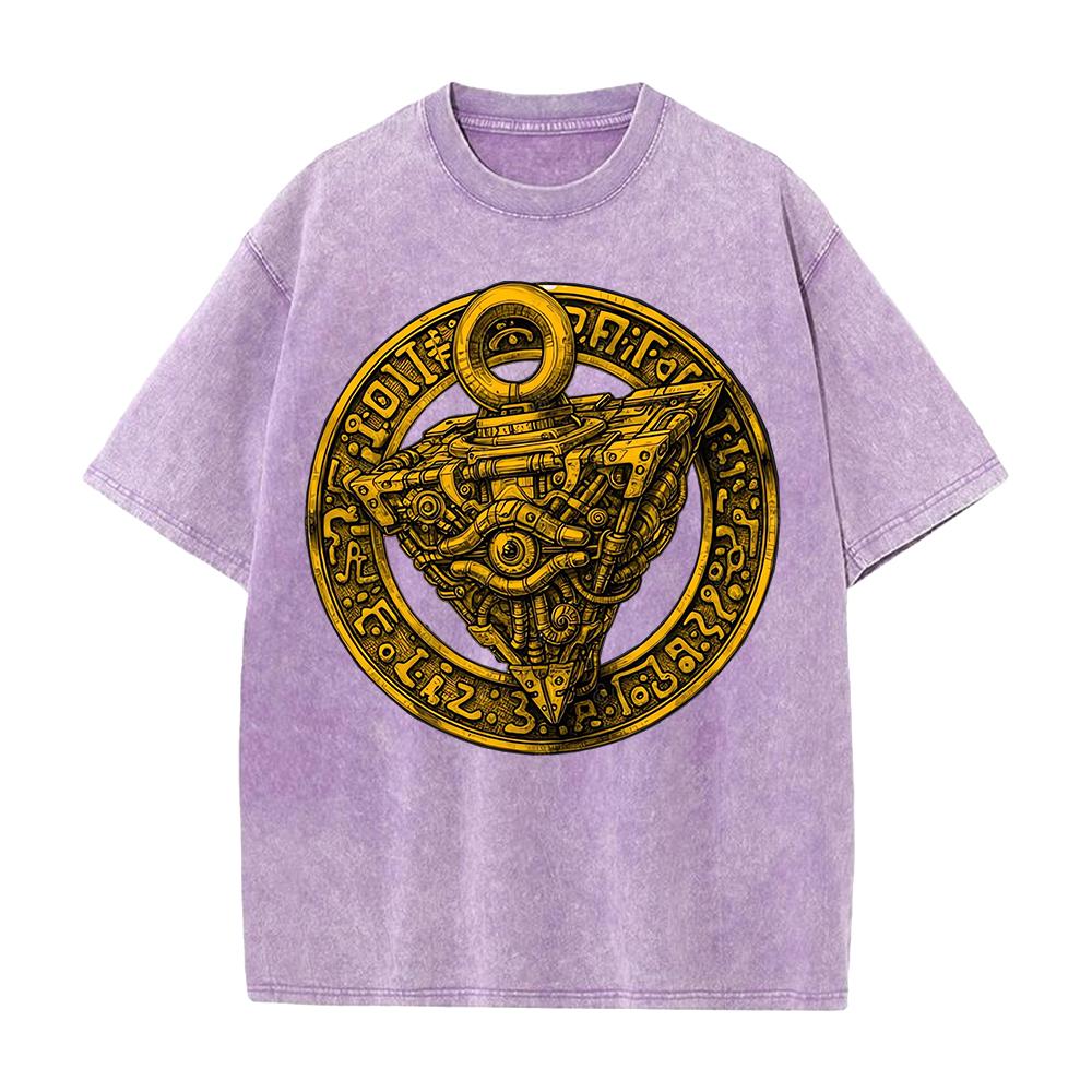 Gothic Yk YuGiOh Graphic Tshirt Anime Washed Oversized T Shirt Mens Clothing Summer High Quality Pure Cotton Tees Tops