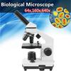 64X-640X Professional Biological Microscope Up/Bottom LED Student Science Educational Lab Home Monocular Microscope New